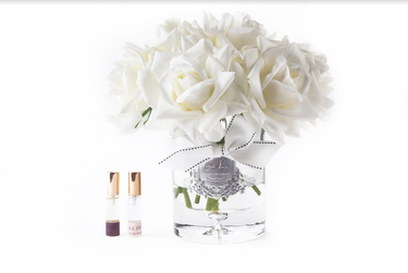 Luxury Grand Rose Bouquet - Silver Badge - Ivory White - LTW01 (Carton of 1)